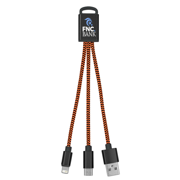 3-in-1 Braided Charging Cable