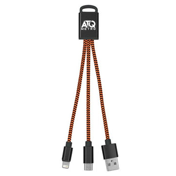 3-in-1 Braided Charging Cable